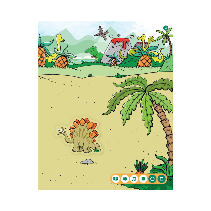 ALBIK ZESZYT Z NAKLEJKAMI DINOZAURY