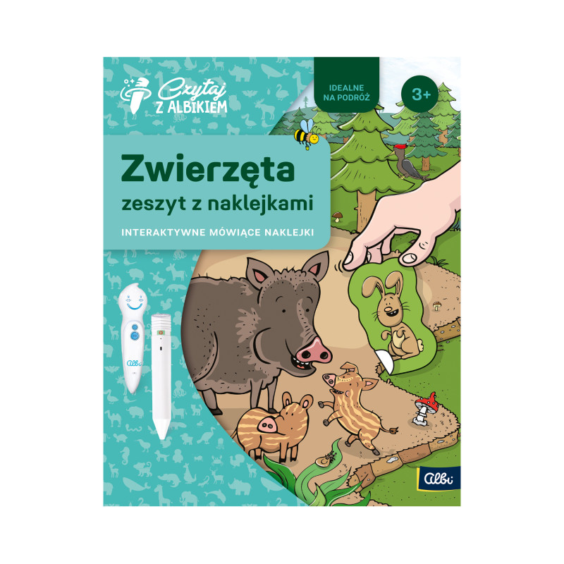 ALBIK ZESZYT Z NAKLEJKAMI ZWIERZĘTA