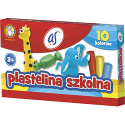 Plastelina szkolna AS 10 kolorów