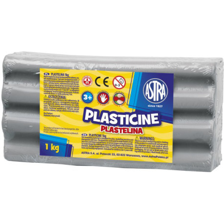 Plastelina popielata 1 kg