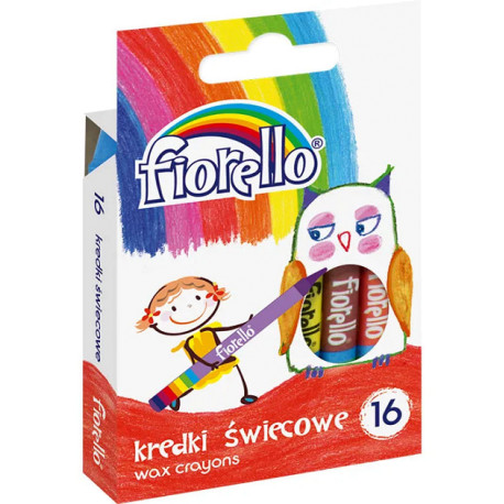 Kredki Fiorello świecowe 16 kol