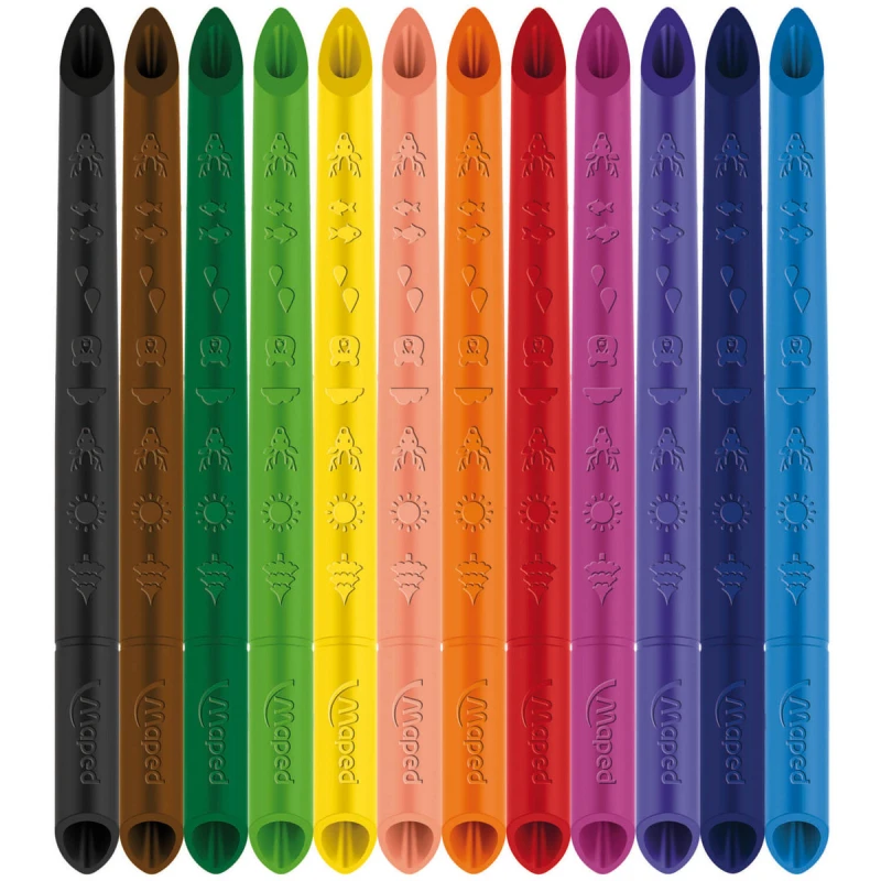 KREDKI SZKOLNE Z GRAFITU INFINITY 12KOL  MAPED