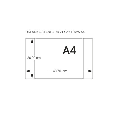 OKŁADKA A4 STANDARD BEZBARWNA op. 25szt.