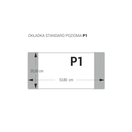 OKŁADKA PODRĘCZNIKOWA P1 POZIOMA BEZBARWNA op. 25szt.