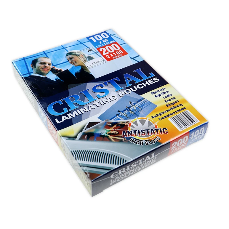 FOLIA LAMINACYJNA A6 100MIC 110x154MM STANDARD BŁYSK ANTYSTATYCZNA