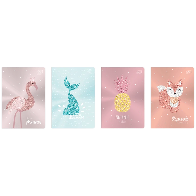 ZESZYT A5 16 linia kolorowa METALLIC SHINE