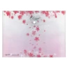 Teczka na zatrzask A4 PP druk LUX mix różowe kwiaty MFP