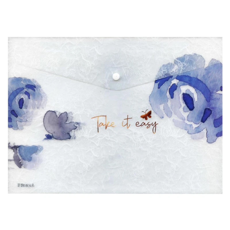 TECZKA NA ZATRZASK  A4 PP DRUK LUX NIEBIESKIE KWIATY MFP 5370595