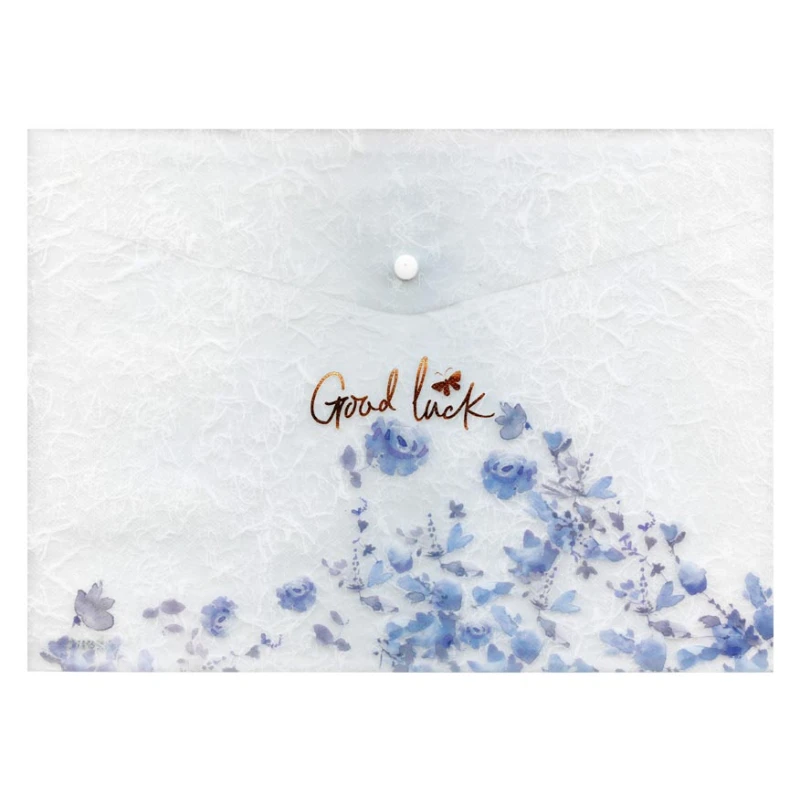 TECZKA NA ZATRZASK  A4 PP DRUK LUX NIEBIESKIE KWIATY MFP 5370595