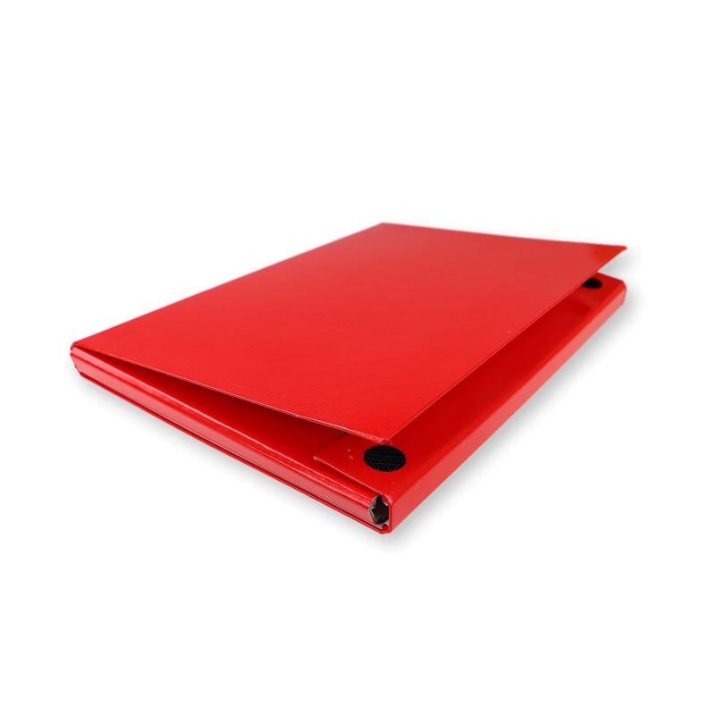 TECZKA SKRZYDŁOWA A4/40MM Z RZEPEM CZERWONA