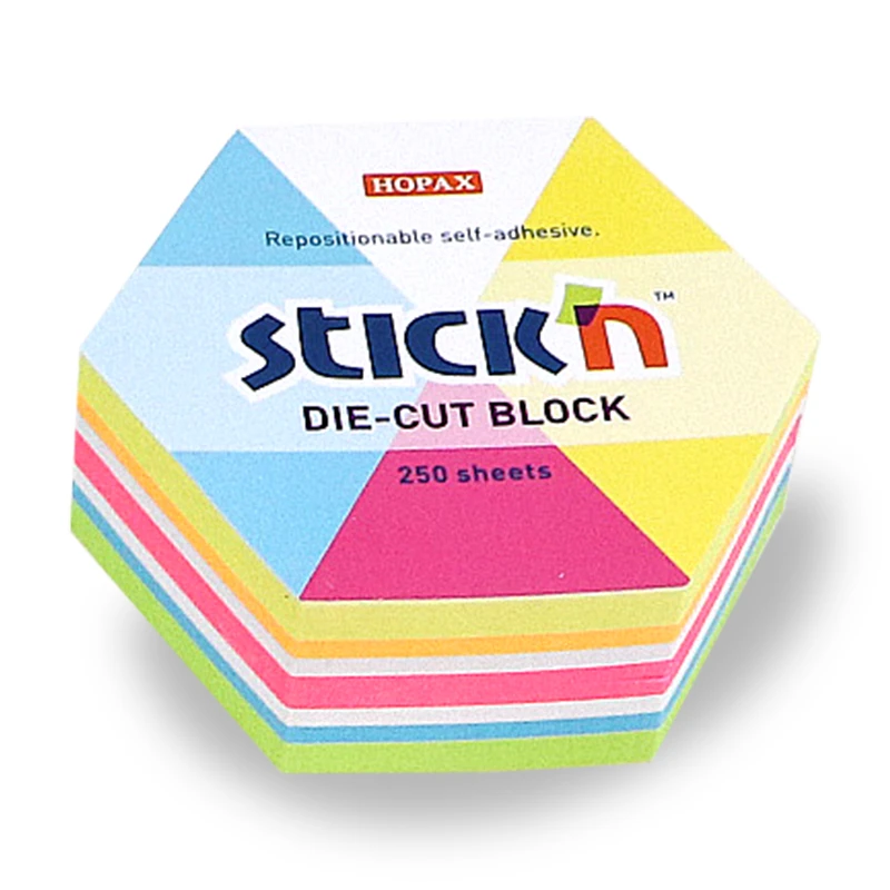 NOTES SZEŚCIOKĄT NEON+BIAŁY, 250KART