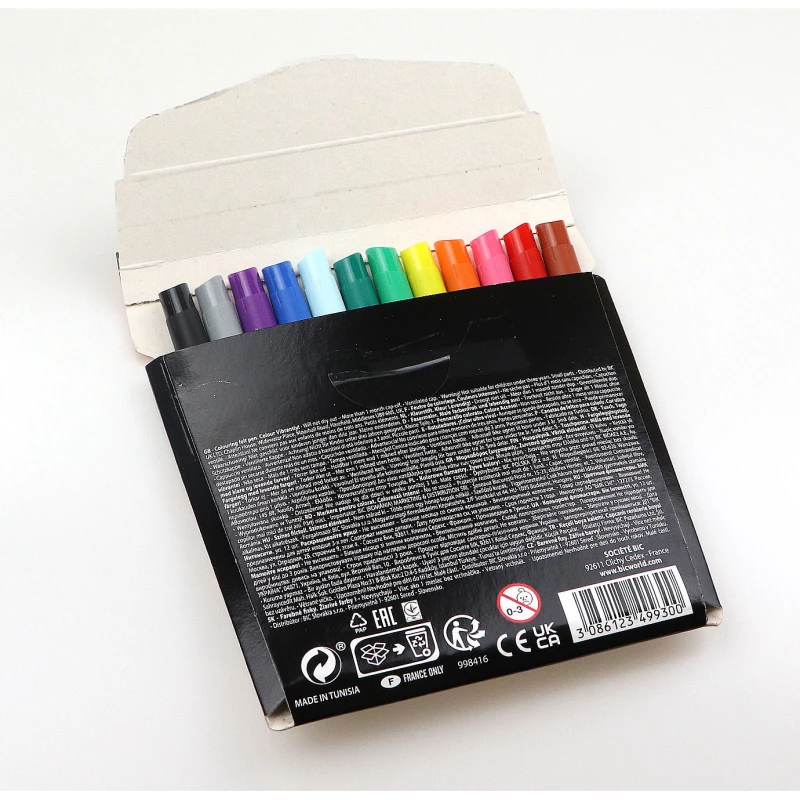 FLAMASTRY PISAKI INTENSITY 12 KOLORÓW BIC