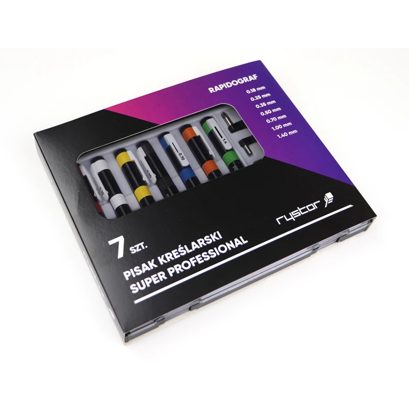 RAPIDOGRAF KOMPLET PISAKÓW SUPER PROF. 7SZT RYSTOR