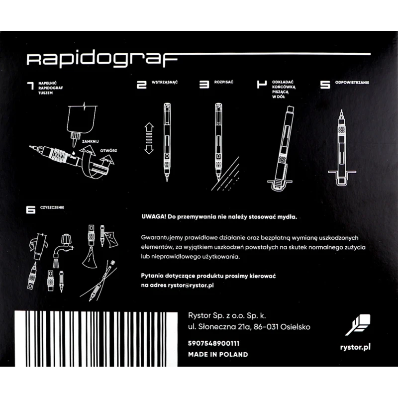RAPIDOGRAF KOMPLET PISAKÓW SUPER PROF. 7SZT RYSTOR