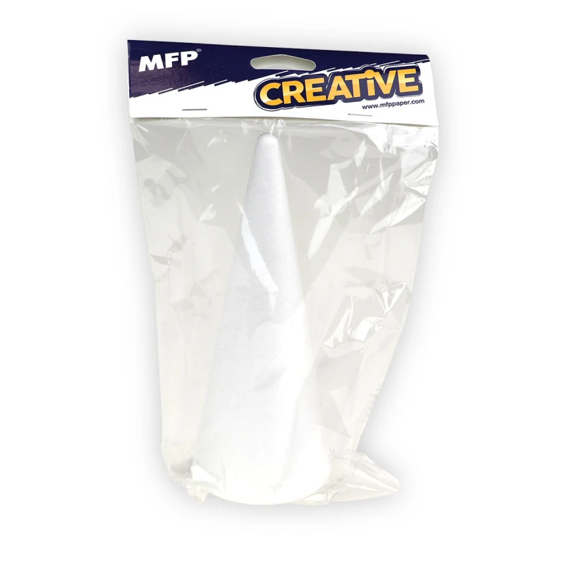 Choinka styropianowa (stożek)  20cm gładki MFP