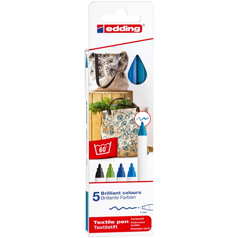 MARKERY EDDING DO TKANIN 5KOLORÓW ZIMNYCH 4600/5S/099 AMEX