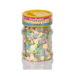 CONFETTI CEKINY DO DEKORACJI MIX PASTELOWE