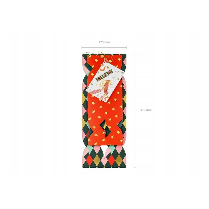 PUDEŁKA NA PREZENTY CUKIERKI MIX 7X37CM-9X47CM 1OP/2SZT