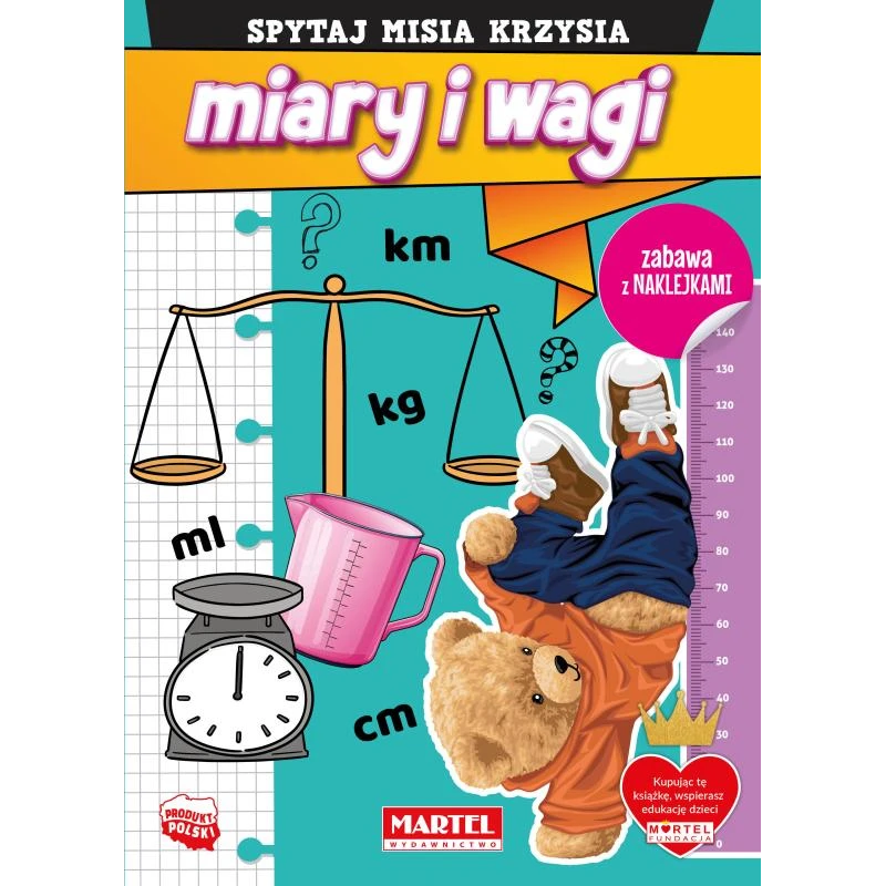 SPYTAJ MISIA KRZYSIA MIARY I WAGI Z NAKLEJKAMI