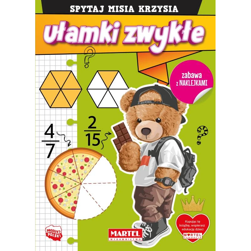 SPYTAJ MISIA KRZYSIA UŁAMKI Z NAKLEJKAMI