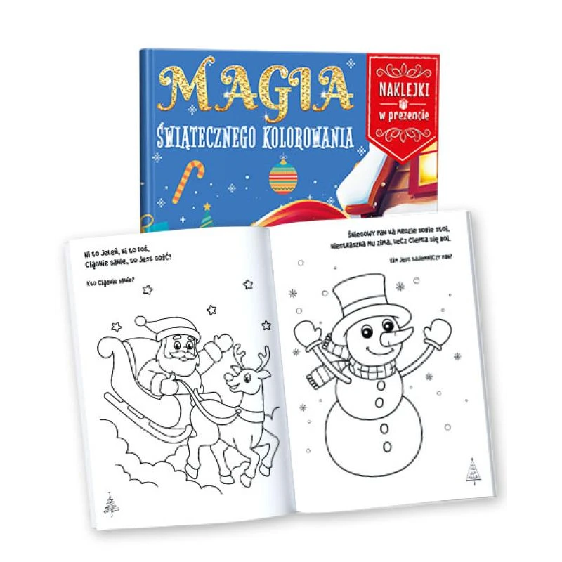 MAGIA ŚWIĄTECZNEGO KOLOROWANIA Z NAKLEJKAMI