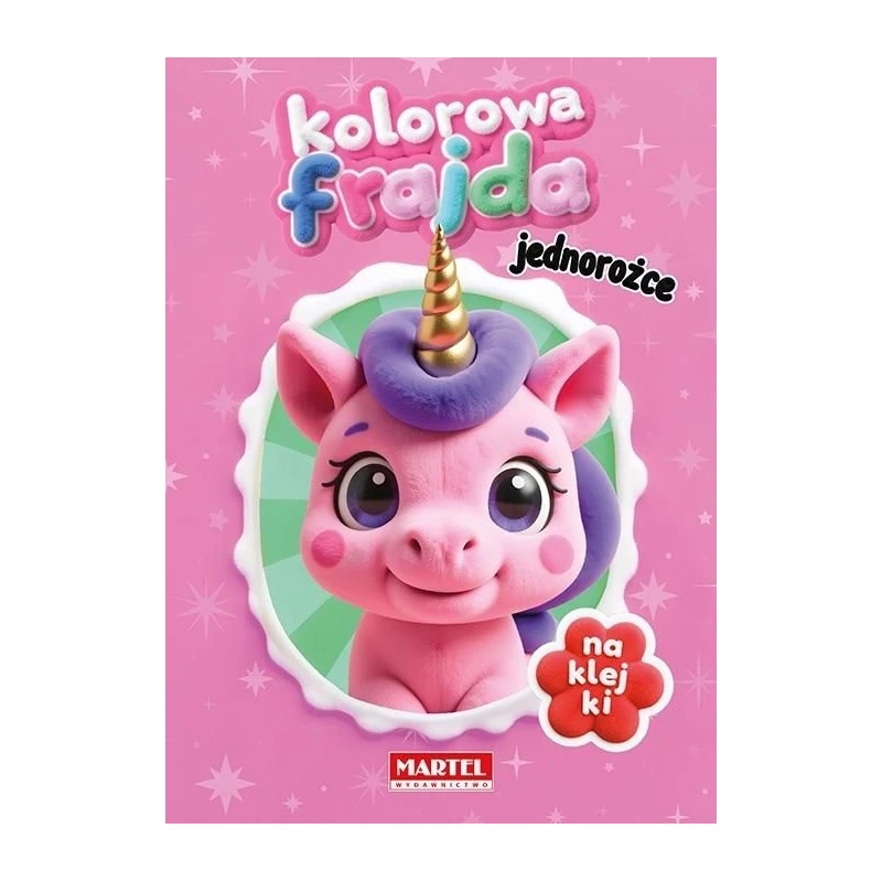 KOLOROWA FRAJDA JEDNOROŻCE Z NAKLEJKAMI