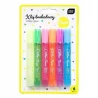 Klej brokatowy do dekor.6x10,5ml NEON