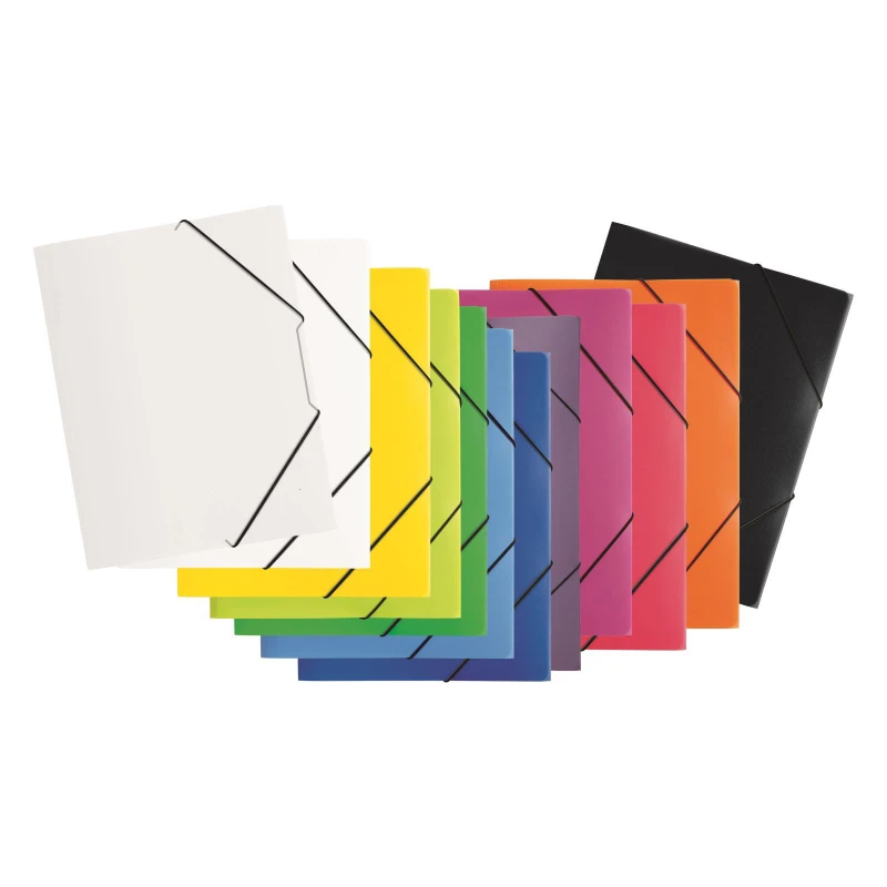 TECZKA Z GUMKĄ A4 TREND PP  3 SKRZYDŁOWA ZIELONY PASTELOWYP2161317