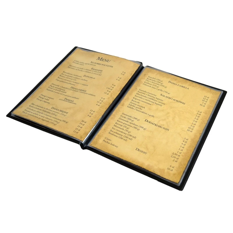TECZKA MENU A4 GRANAT 0309-0015-02