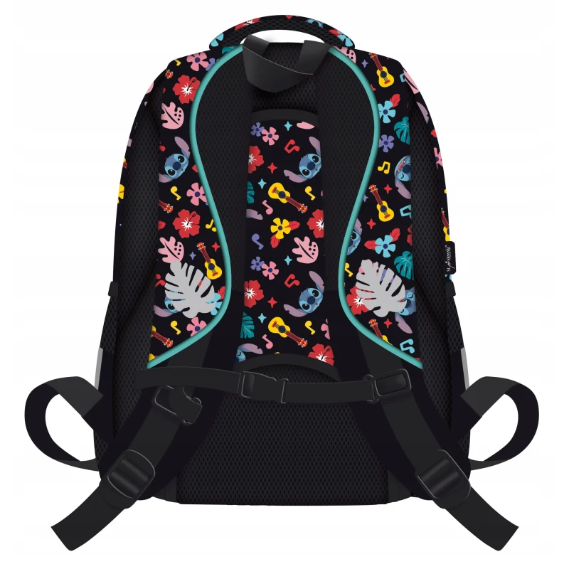 PLECAK 4-KOMOROWY BPL-58 STITCH BLACK ALOHA mkmp