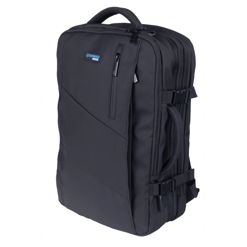 PLECAK DONAU TRAVEL PRAGUE 17" 32L USB + KABEL CZARNY