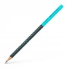 OŁÓWEK GRIP 2001 TWO TONE CZARNY/TURKUSOWY FABER CASTELL 517012