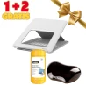 PODSTAWKA NA LAPTOP BREYTA BIAŁA + PODKŁADKA POD NADGARSTEK CRYSTAL CZARNA 9112301 + ŚCIERECZKI DO EKRANÓW 99703 GRATIS