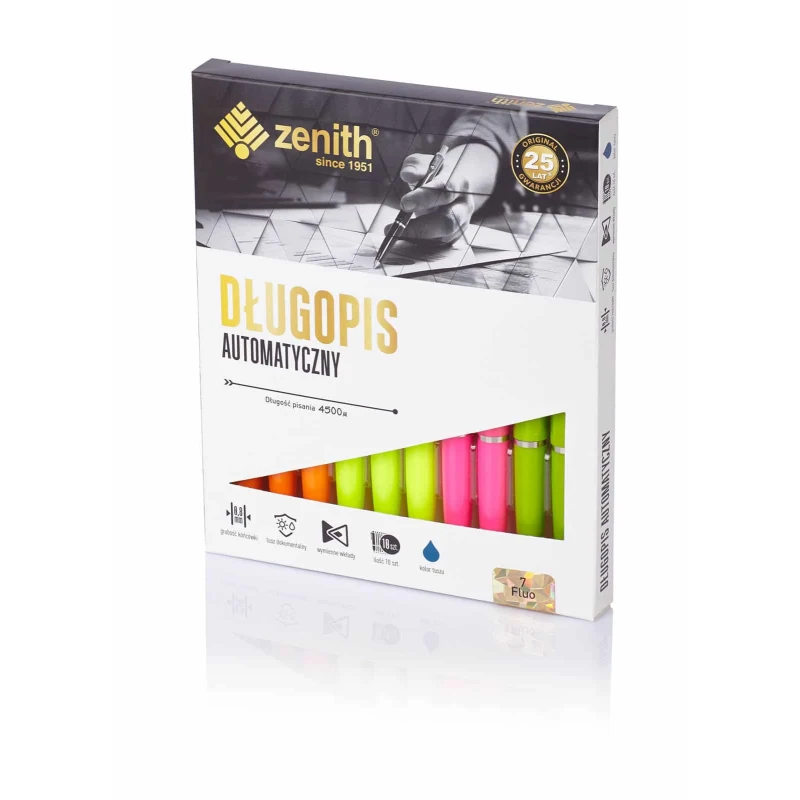 DŁUGOPIS ZENITH 7 FLUO