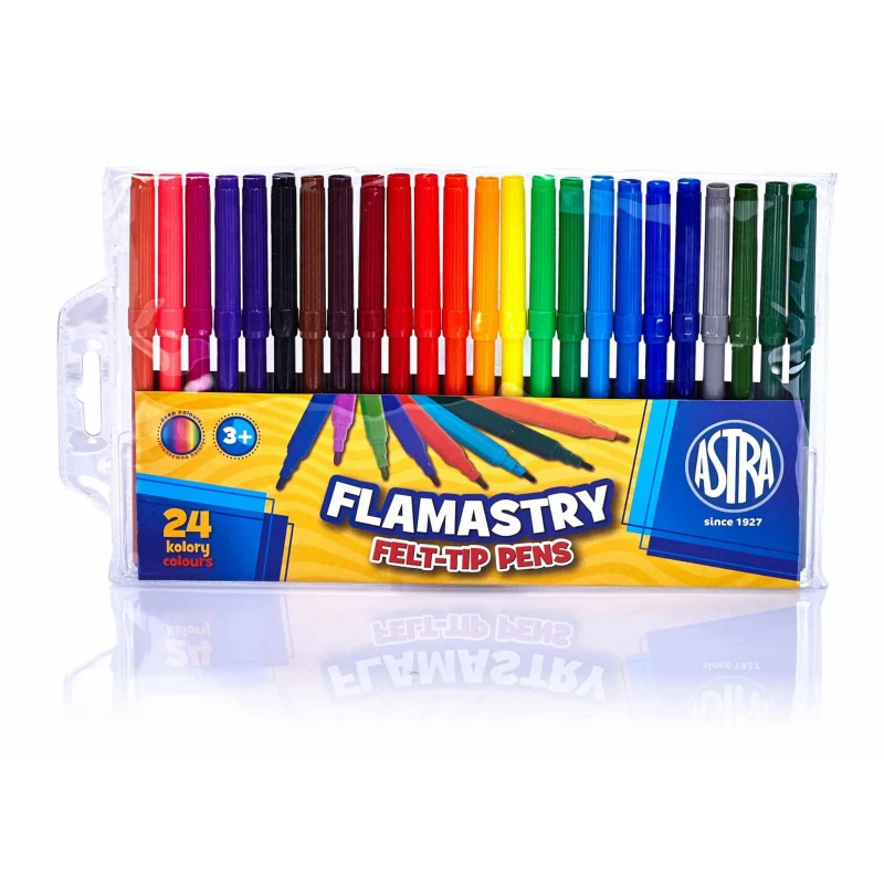 FLAMASTRY OKRĄGŁE CX ASTRA 24 KOLORY
