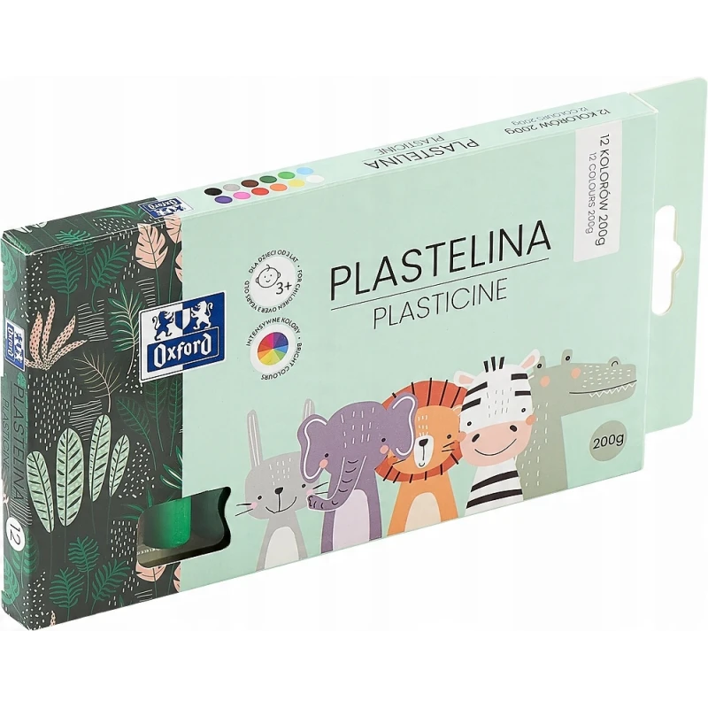PLASTELINA OXF KIDS 12 KOLORÓW 200G