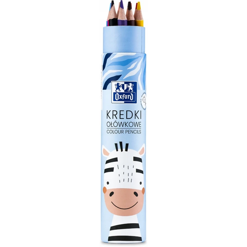 KREDKI OŁÓWKOWE  OXFORD KIDS TUBA 12 KOL MI