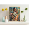 ZESTAW Z FARBAMI MALOWANIE WG NUMERÓW PODOBRAZIE 40X50CM W BLASKU INDII