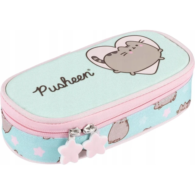 PIÓRNIK SASZETKA USZTYWNIONA Z WEWNĘTRZNĄ KLAPKĄ PUSHEEN MINT mkmp