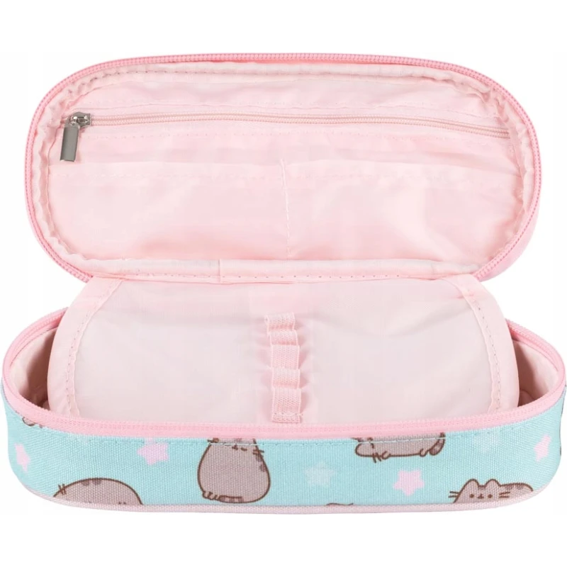 PIÓRNIK SASZETKA USZTYWNIONA Z WEWNĘTRZNĄ KLAPKĄ PUSHEEN MINT mkmp
