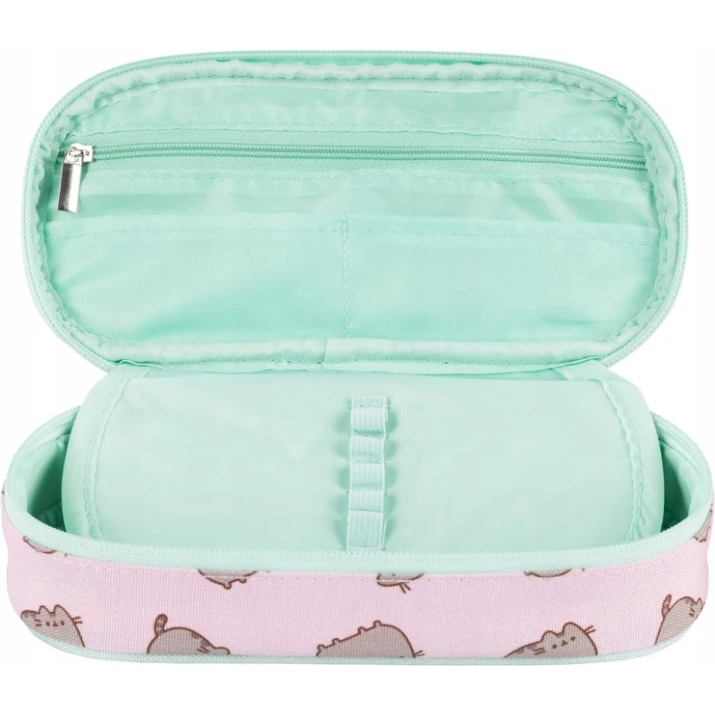 PIÓRNIK SASZETKA USZTYWNIONA Z WEWNĘTRZNĄ KLAPKĄ PUSHEEN PINK mkmp