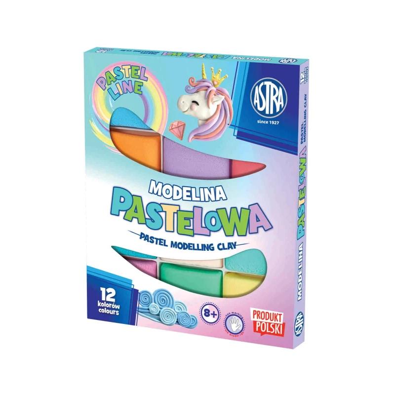 MODELINA PASTELOWA ASTRA 12 KOLORÓW