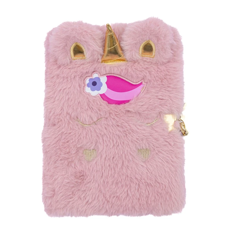 PAMIĘTNIK Z KŁÓDKĄ ASTRAPAP FLUFFY UNICORN A5 80K