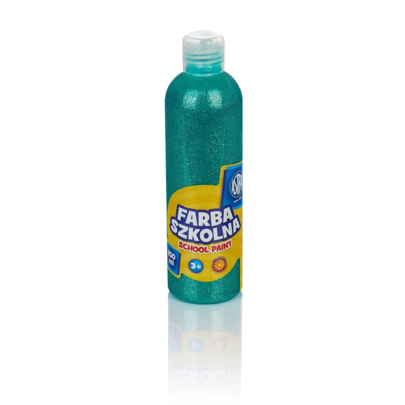 FARBA SZKOLNA  ASTRA 250ML BROKATOWA ZIELONA