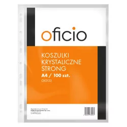 KOSZULKA A4 STRONG/100SZT/FOLIA KRYSTALICZNA OFICIO