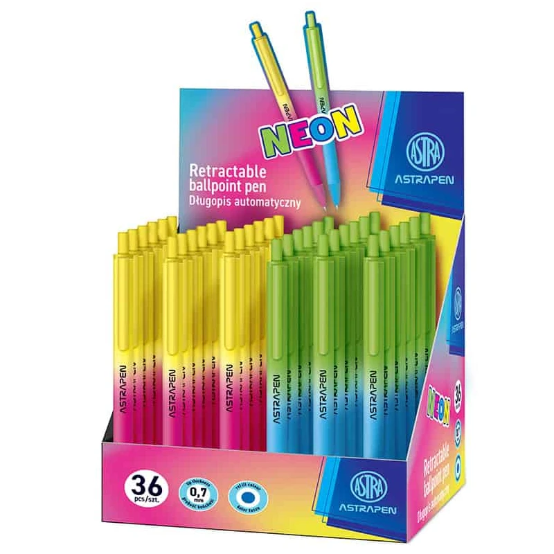 DŁUGOPIS AUTOMATYCZNY SOFT TOUCH ASTRAPEN GRADIENT NEON
