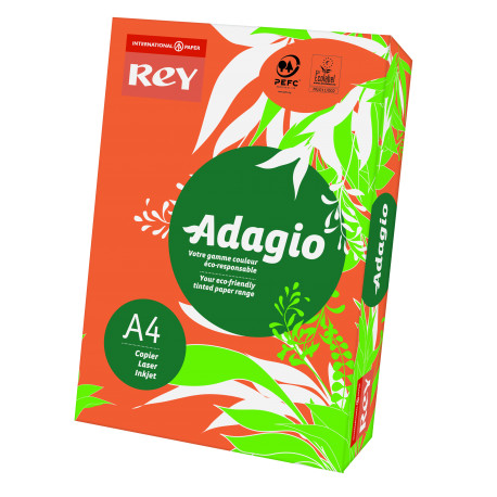 Papier ksero kolorowy Adagio A4 160g/m2 pomarańczowy