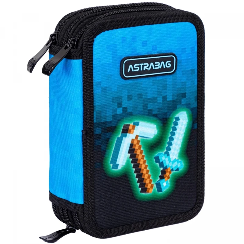 PIÓRNIK JUMBO POTRÓJNY Z WYPOSAŻENIEM ASTRABAG BLUE PIXEL, AC31