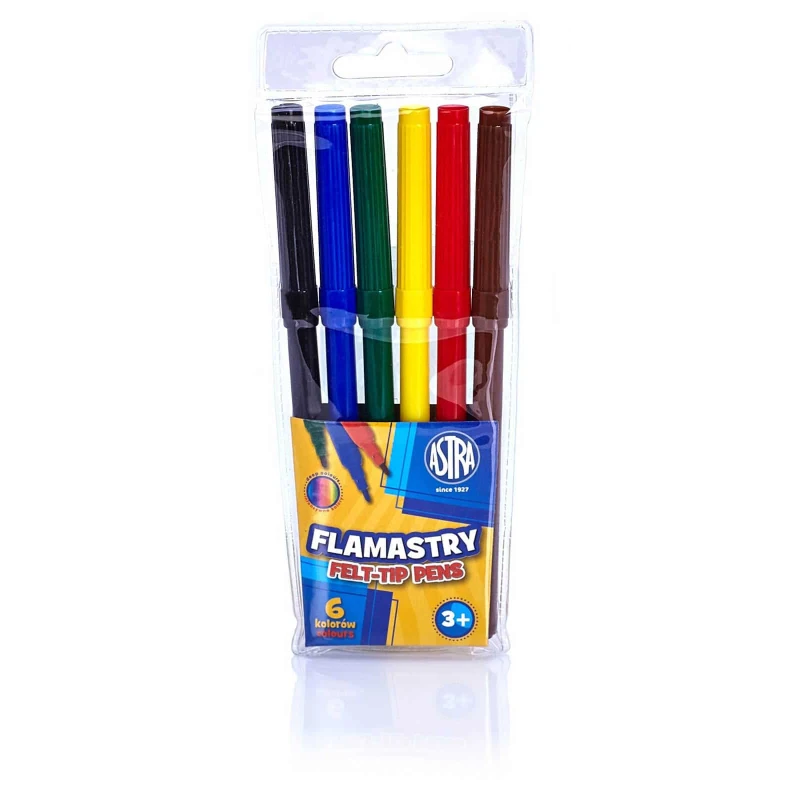 MAZAKI FLAMASTRY CX ASTRA 6 KOLORÓW
