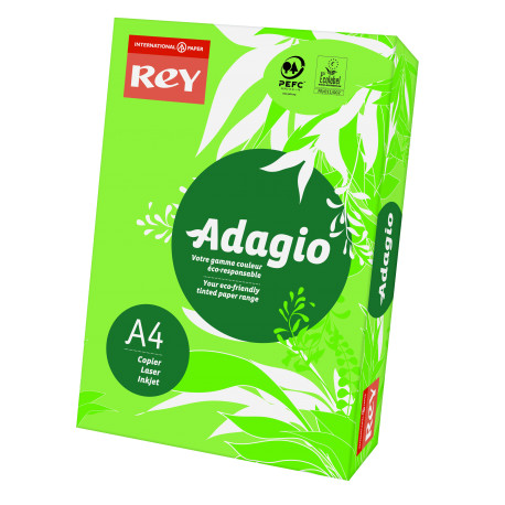 Papier ksero kolorowy Rey Adagio A4 80g/m2 Zieleń 16